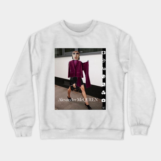 belle of the red carpet ball Crewneck Sweatshirt by ephemeral city and cloth